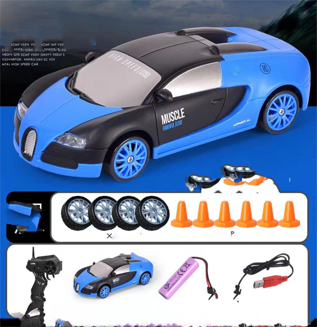 2.4G Drift Rc Car 4WD RC Drift Car Toy