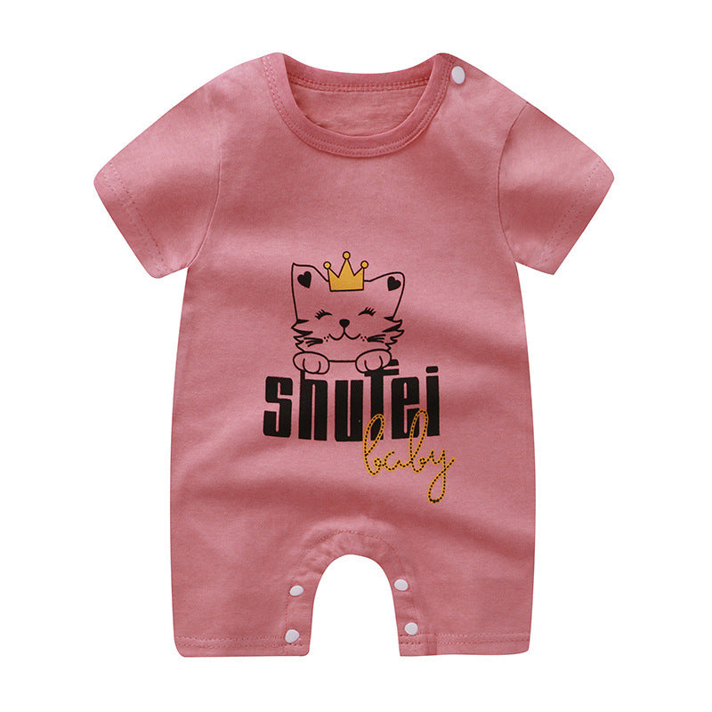Baby Purified Cotton Thin Short Sleeve Newborn Rompers