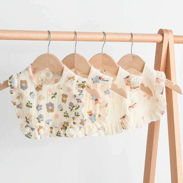 Baby Absorbent Cotton Teething Bib Set