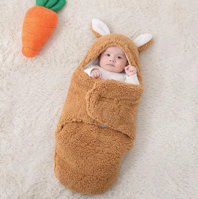 Super Soft Baby Sleeping Bag Wearable Swaddle