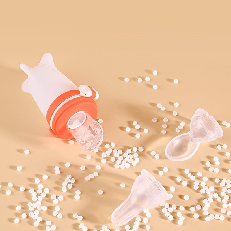 Squeeze Feeding Silicone Milk Bottle