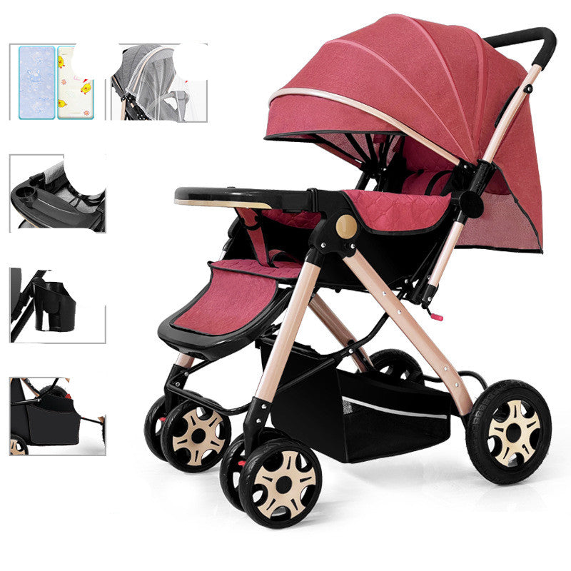 Baby Strollers Fold Lightly To Absorb Shock