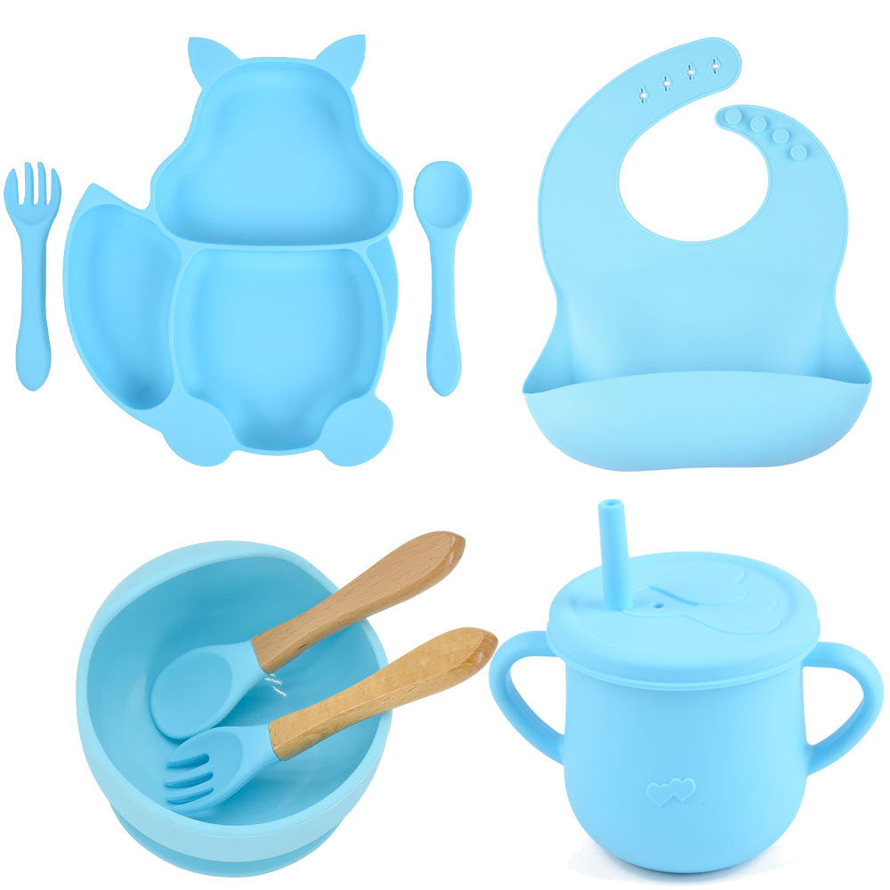 Silicone Baby Feeding Complementary Food Training Set