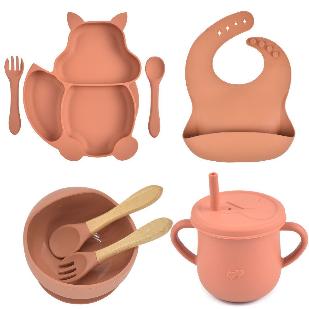 Silicone Baby Feeding Complementary Food Training Set