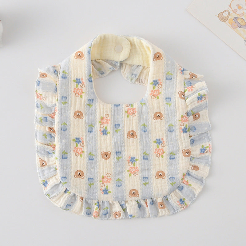 Baby Absorbent Cotton Teething Bib Set