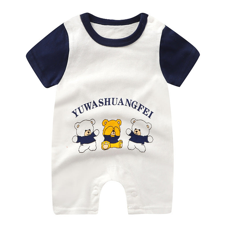 Baby Purified Cotton Thin Short Sleeve Newborn Rompers