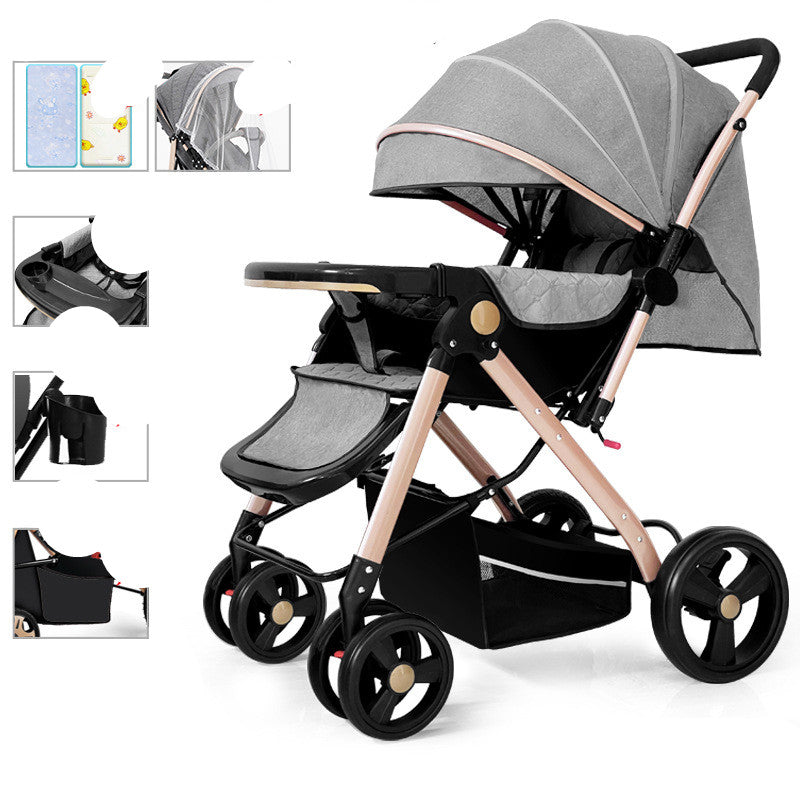 Baby Strollers Fold Lightly To Absorb Shock