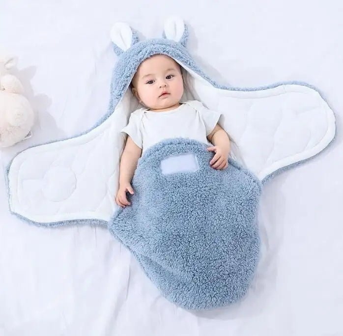 Super Soft Baby Sleeping Bag Wearable Swaddle