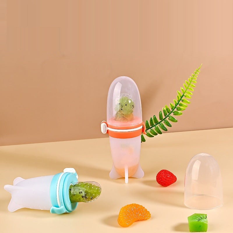 Squeeze Feeding Silicone Milk Bottle